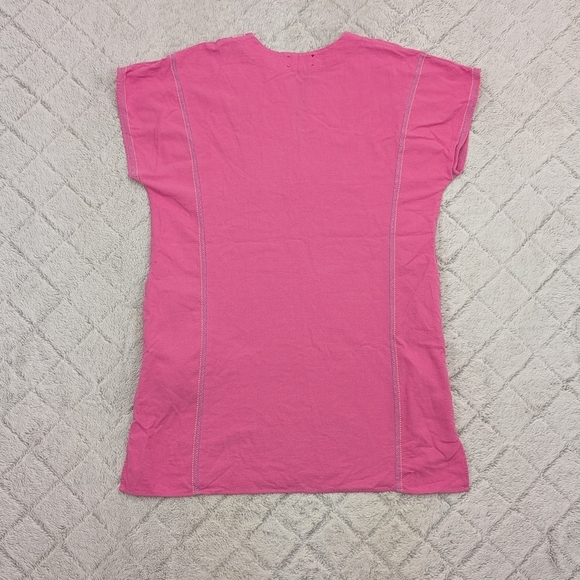 Xirena Dress Womens M Pink Villa Vida Shift V Neck Embroidery Above Knee - Picture 9 of 9